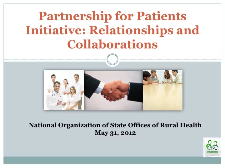 partnership for patients