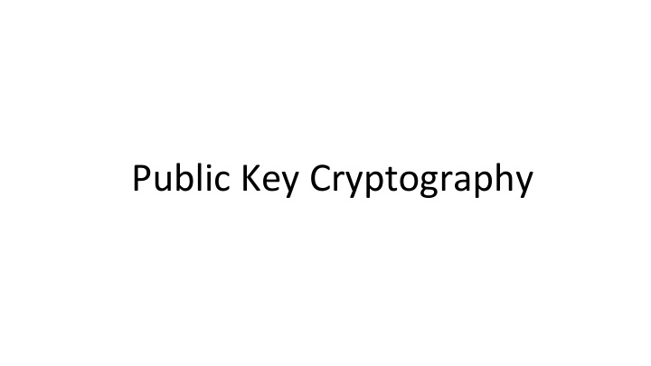 public key cryptography introduction
