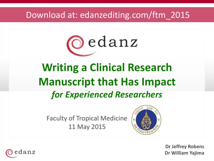writing a clinical research