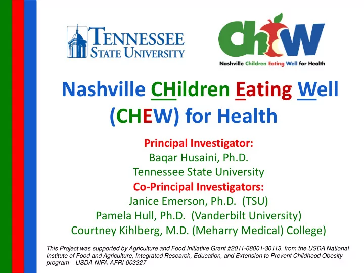 nashville children eating well chew for health