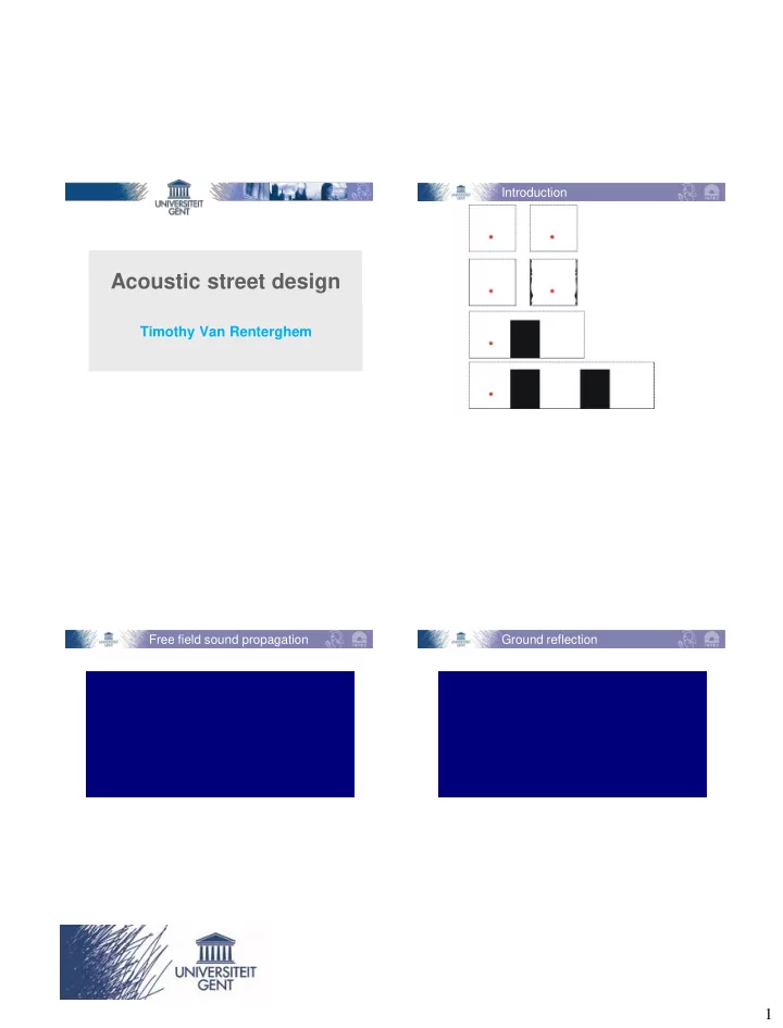 acoustic street design