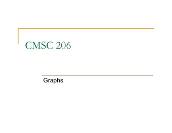 CMSC 206  Graphs  Example Relational Networks  School Friendship Network  Yeast Metabolic Network