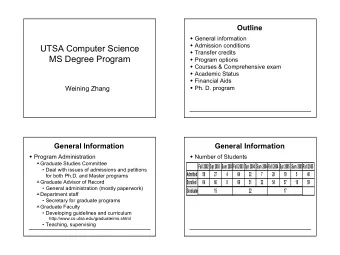 UTSA Computer Science  Transfer credits  MS Degree Program  Program options  Courses &amp;