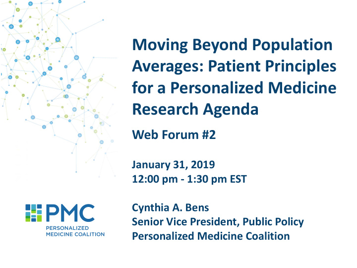 moving beyond population averages patient principles for