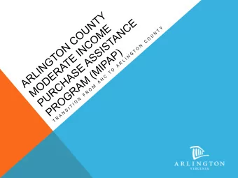 PROGRAM GOALS  Help l  low  w an  and  d mo  mode  derate in  income h  house  seholds pu