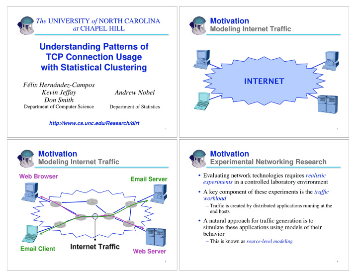 understanding patterns of understanding patterns of tcp