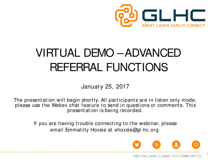 virtual demo advanced referral functions