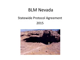 BLM Nevada  Statewide Protocol Agreement  2015  How does the BLM meet its responsibilities under