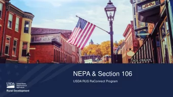 NEPA &amp; Section 106  USDA RUS ReConnect Program  Steven Polacek  Environmental Protection