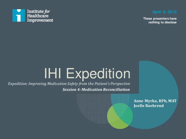 ihi expedition