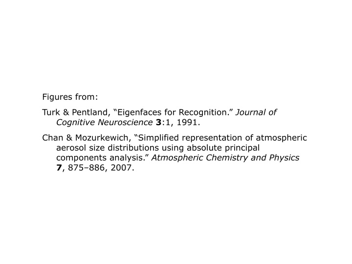 figures from turk pentland eigenfaces for recognition