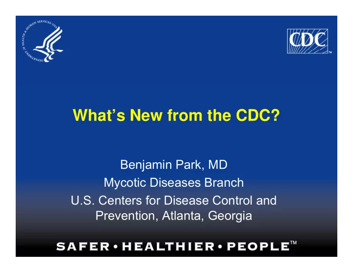 what s new from the cdc what s new from the cdc