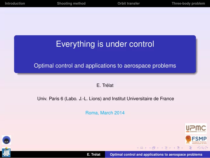everything is under control