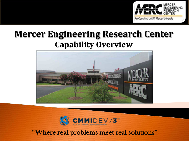 mercer engineering research center
