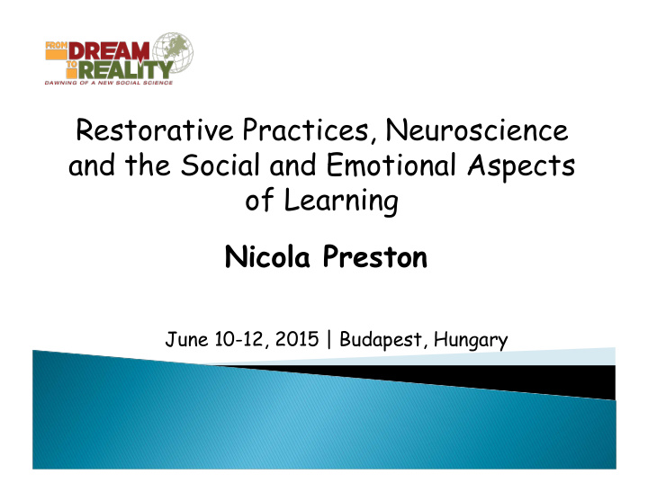 restorative practices neuroscience and the social and