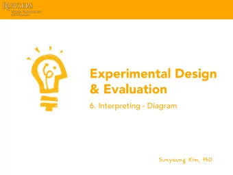 Experimental Design  &amp; Evaluation  6. Interpreting - Diagram  SunyoungKim,PhD Last