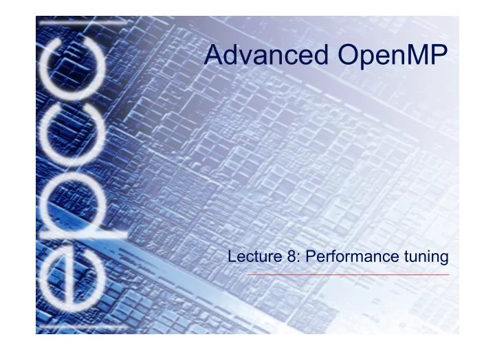 advanced openmp