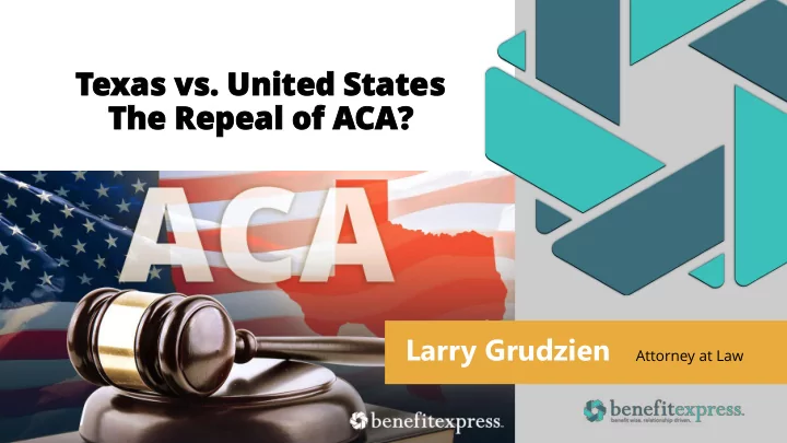 th the repea e repeal l of a of aca ca
