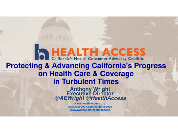 protecting advancing california s progress on health care