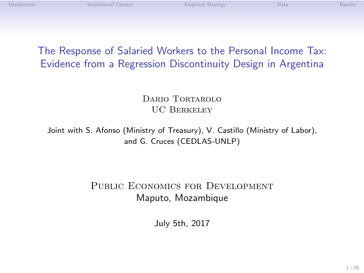 the response of salaried workers to the personal income