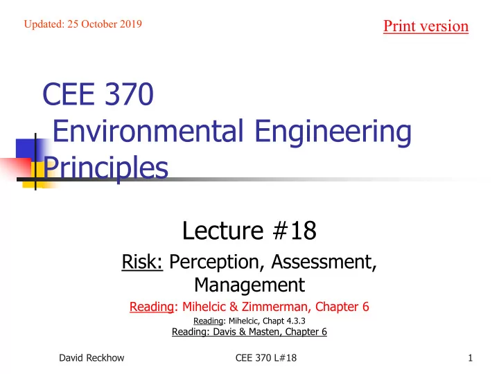 cee 370 environmental engineering principles