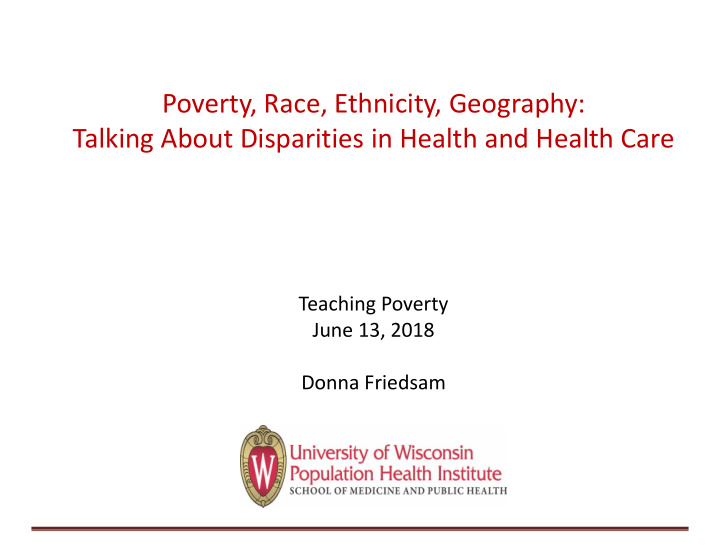 poverty race ethnicity geography talking about