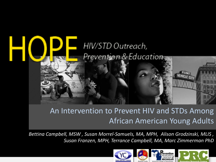 an intervention to prevent hiv and stds among african