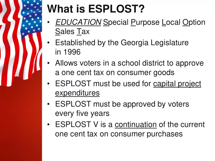 what is esplost