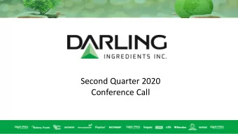 Conference Call This presentation contains forward - looking statements that are subject to