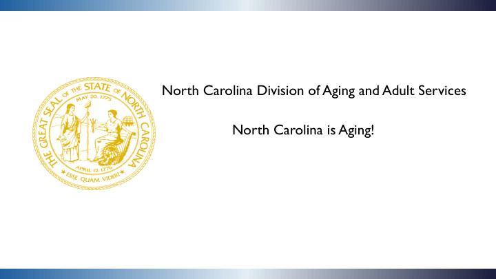north carolina division of aging and adult services north