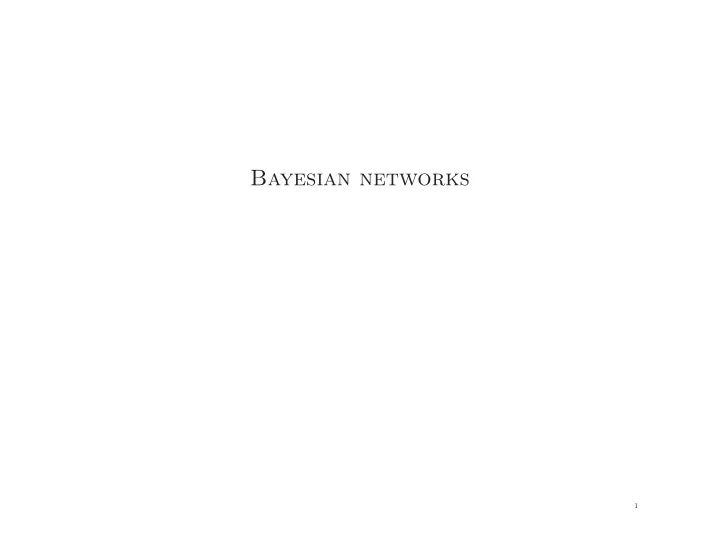 bayesian networks