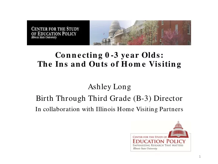 connecting 0 3 year olds the ins and outs of hom e