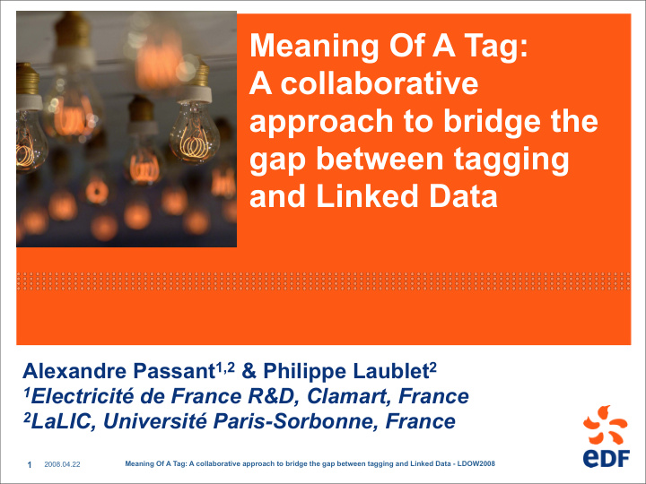 meaning of a tag a collaborative approach to bridge the