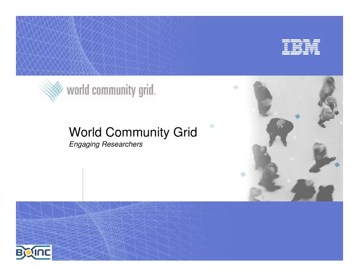 world community grid