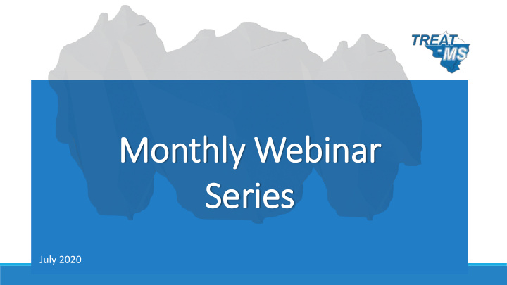 monthly webinar series