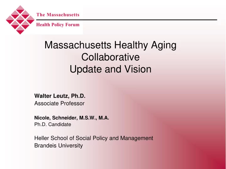 massachusetts healthy aging