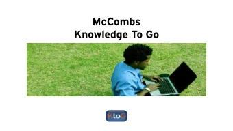Knowledge To Go  April 7, 2015  Crisis in Retirement  Professor Michael H. Granof  Ernst &amp;