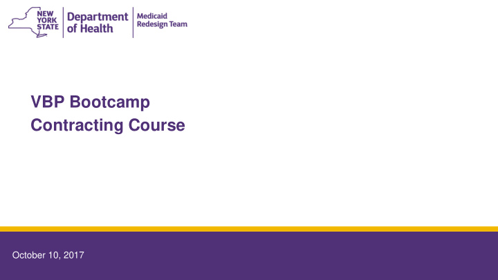vbp bootcamp contracting course