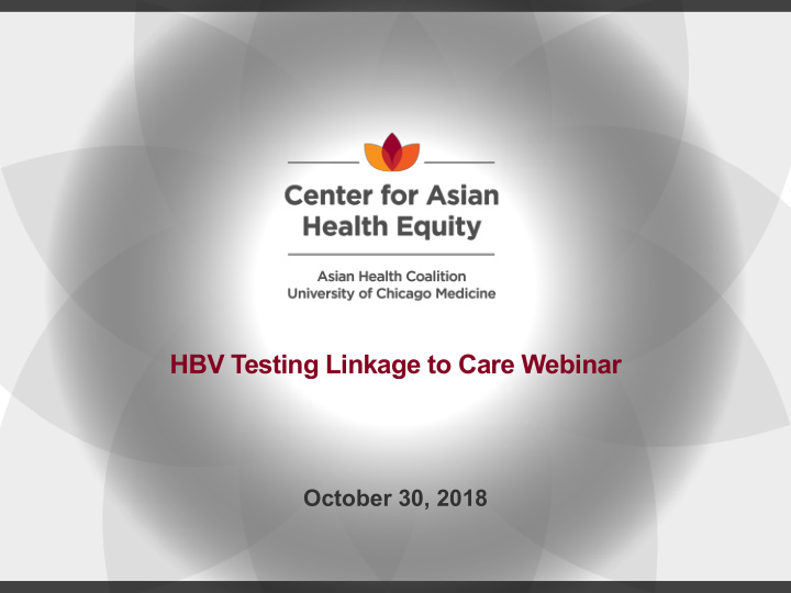 hbv testing linkage to care webinar