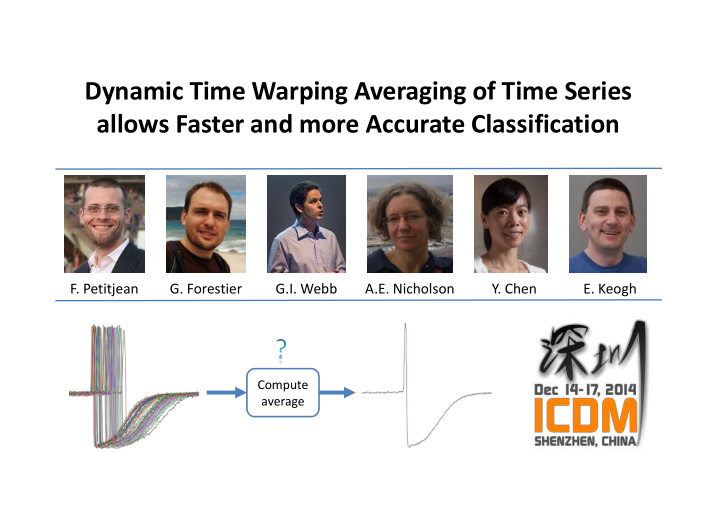 dynamic time warping averaging of time series