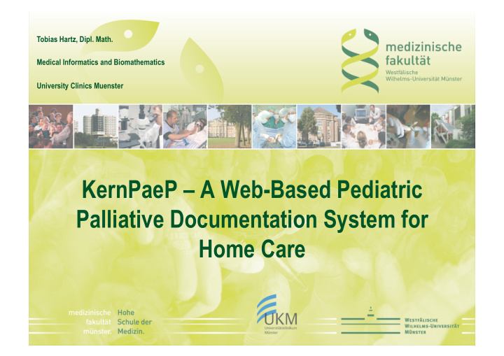 kernpaep a web based pediatric palliative documentation