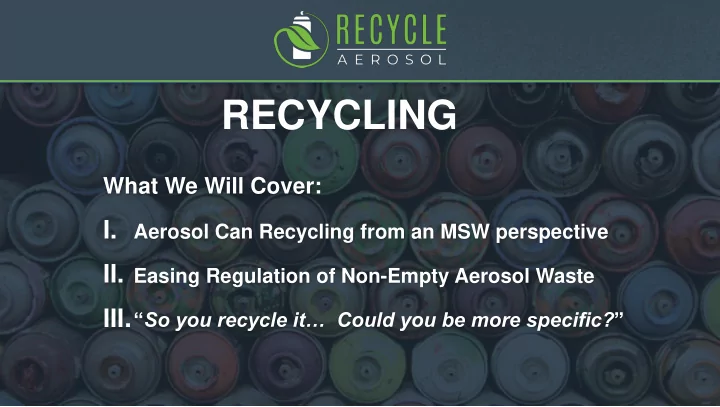 recycling