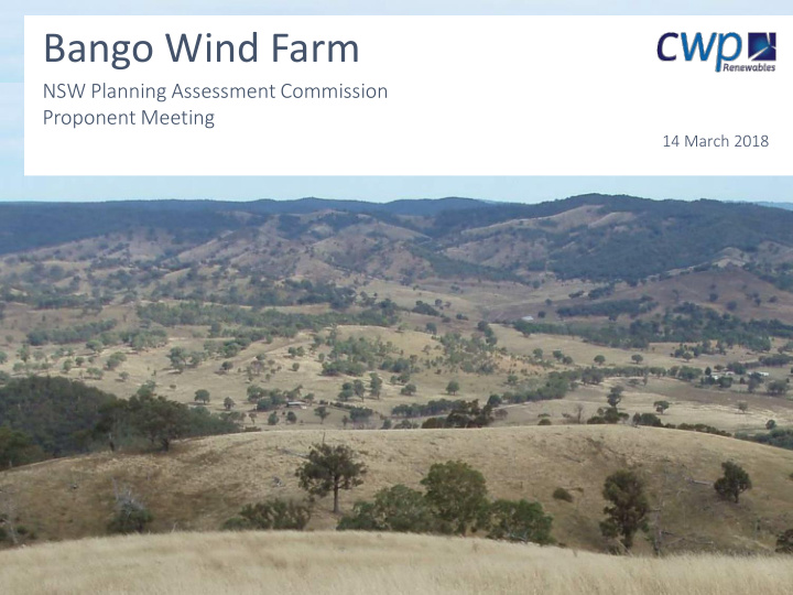 bango wind farm