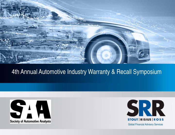 4th annual automotive industry warranty recall symposium