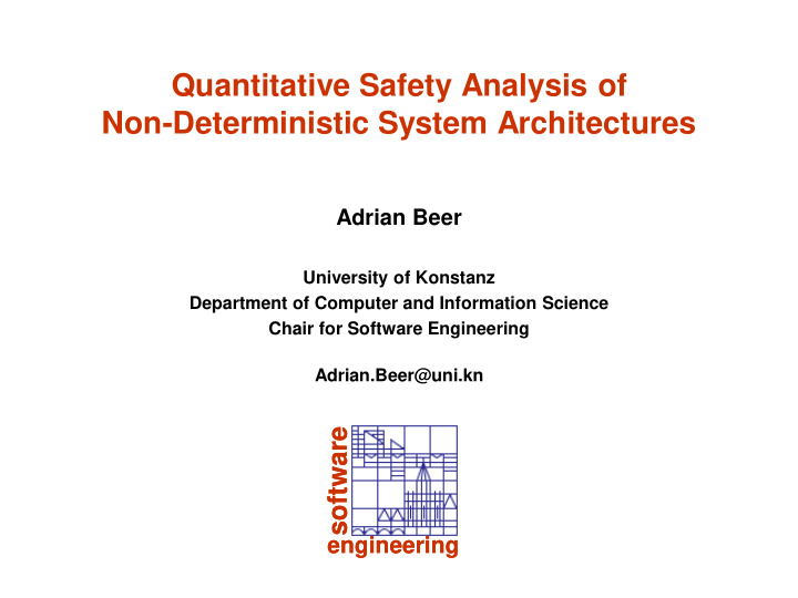 non deterministic system architectures