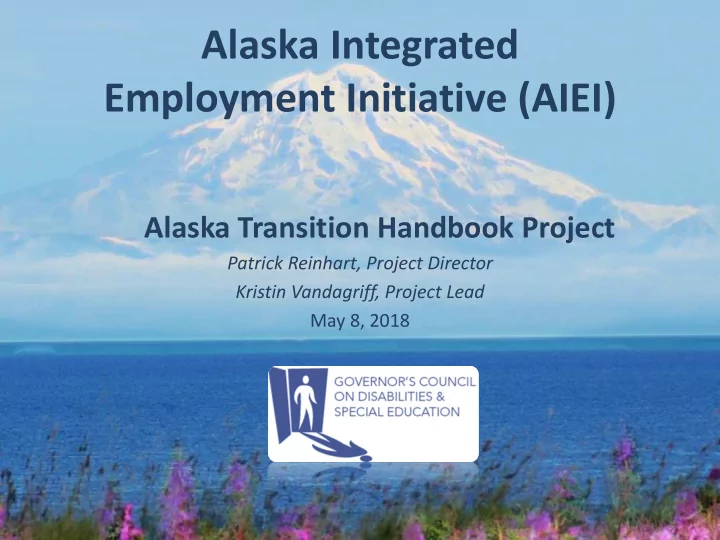 alaska integrated employment initiative aiei