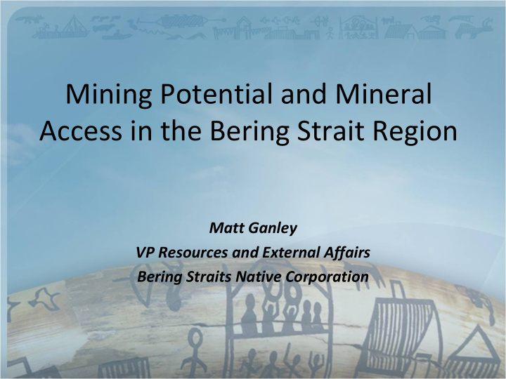 mining potential and mineral access in the bering strait