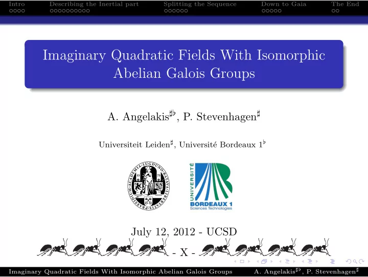 imaginary quadratic fields with isomorphic abelian galois