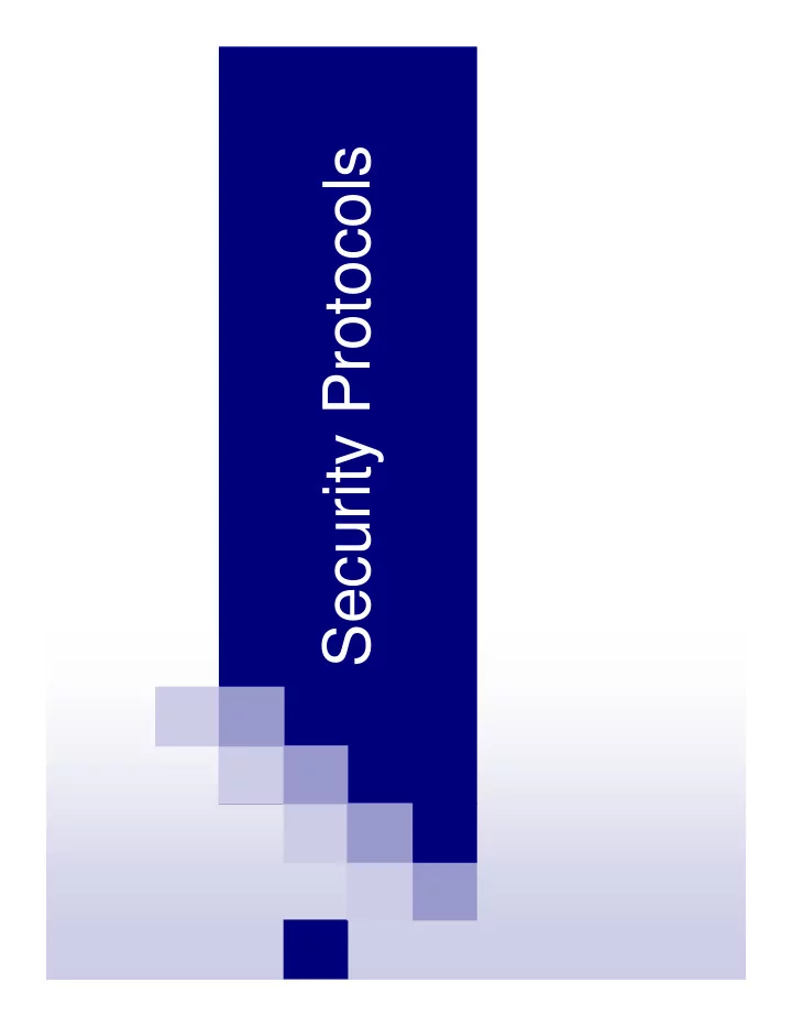 security protocols q why security protocols