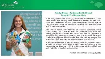 Discussion Purpose  Troop #157 - Mission Viejo  In an essay contest two years ago, Trinity and five